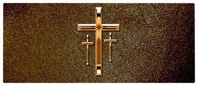 DNSEMP L 517 CP SH BR Copper 3 Crosses Shimmer Brown